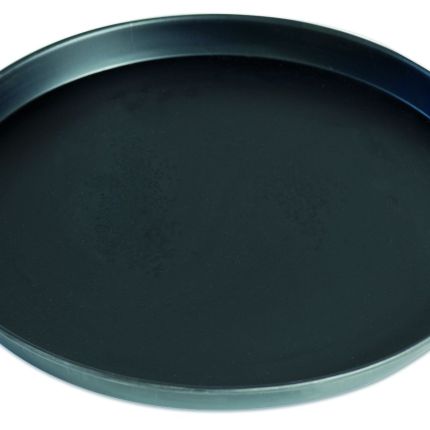 Round Baking Tray in Blue Steel ?34CM