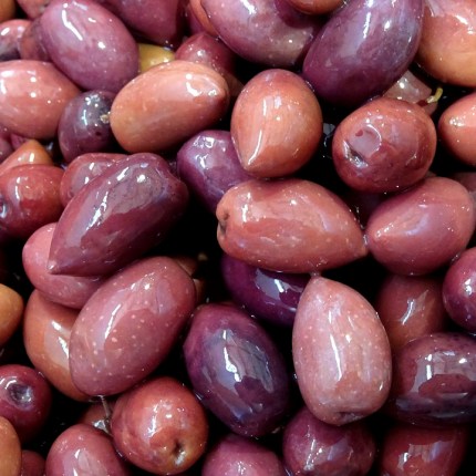 KALAMATA BLACK PITTED OLIVES SALVIANI 3KG BUCKET