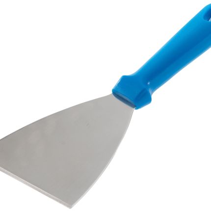 Triangular Stainless Steel Spatula 11X10CM, Plastic Handle