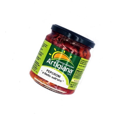 PEPERONI A FILETTO SOTT'OLIO ARTIGIANA 9X280G