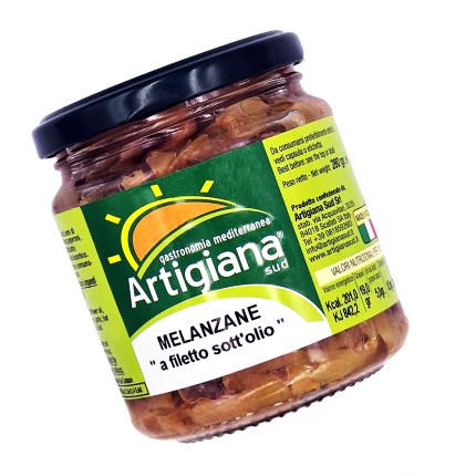 MELANZANE FILETTO SOTT'OLIO ARTIGIANA 9x280G