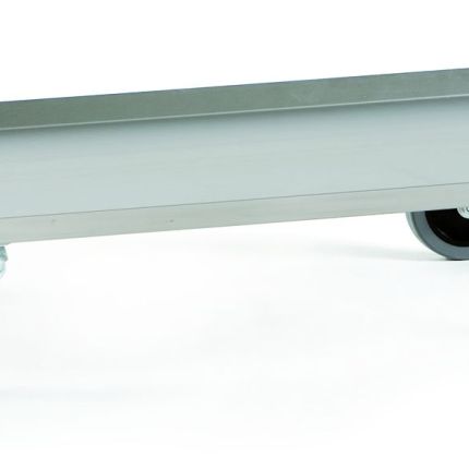 Cassettes Trolley 60X40CM in 15/10 Galvanized Sheet Metal